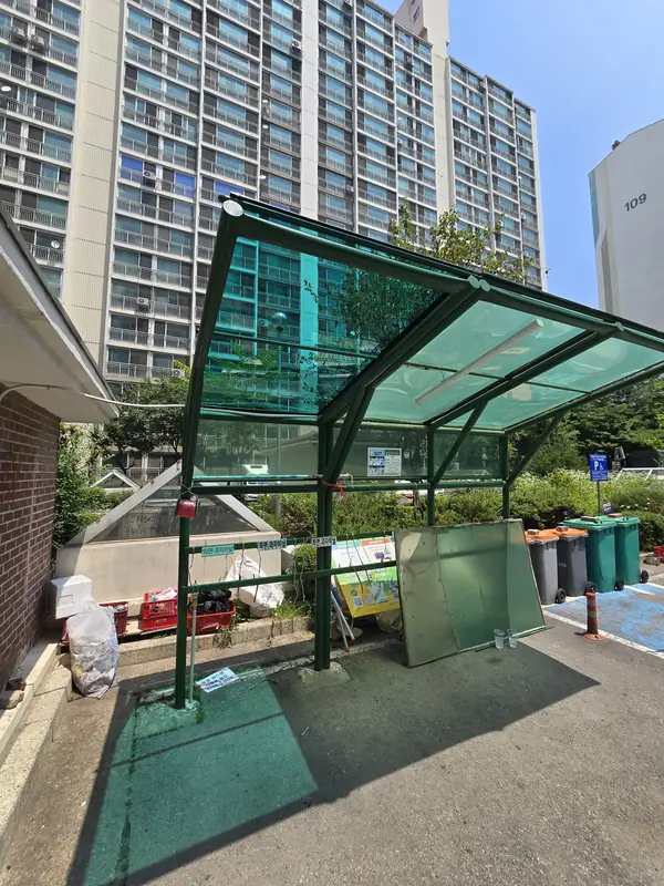 공동주택 렉산 지붕 교체 시공 사진